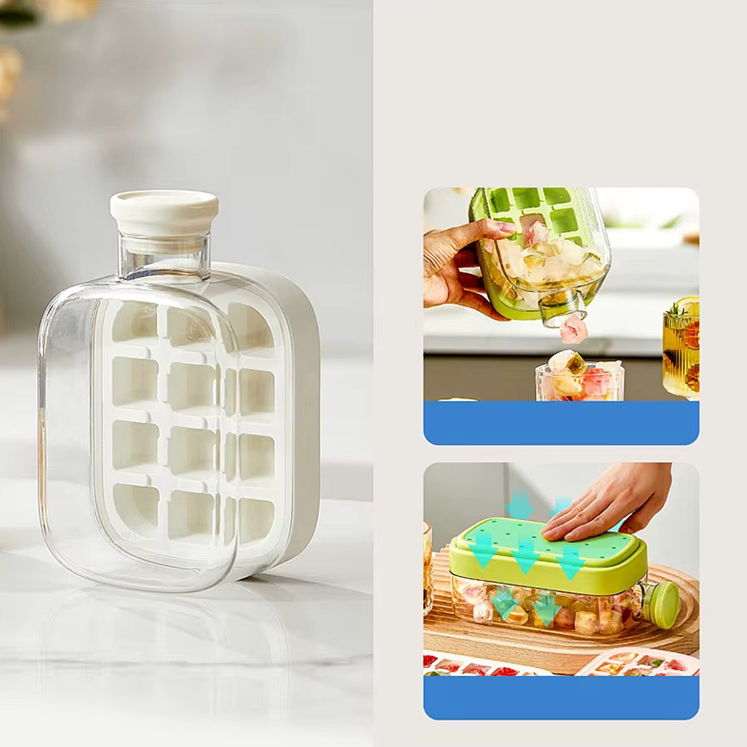 Bouteille d'eau à glaçons Blanc 50Cl