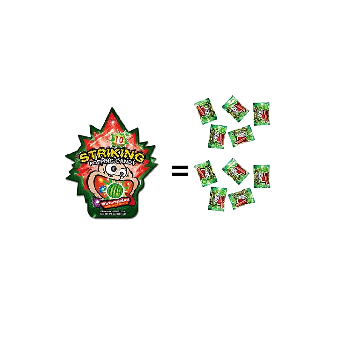 Striking Popping Candy Pastèque