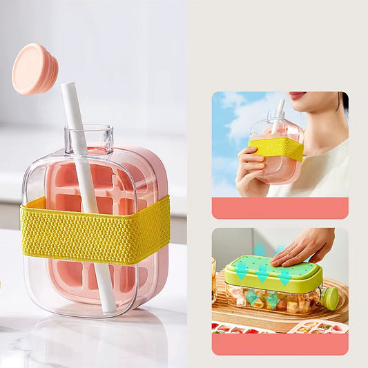 Bouteille d'eau à glaçons Rose 50Cl