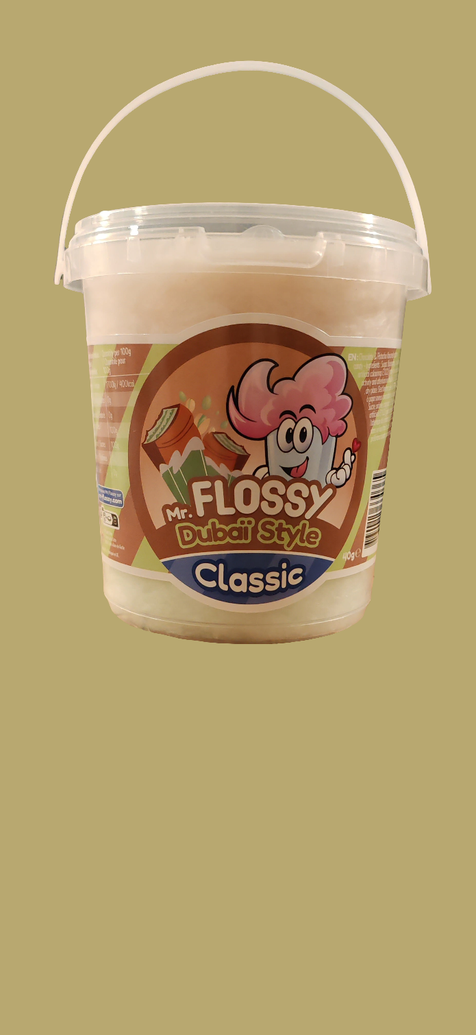 Barbe à Papa chocolat pistache de Dubaï