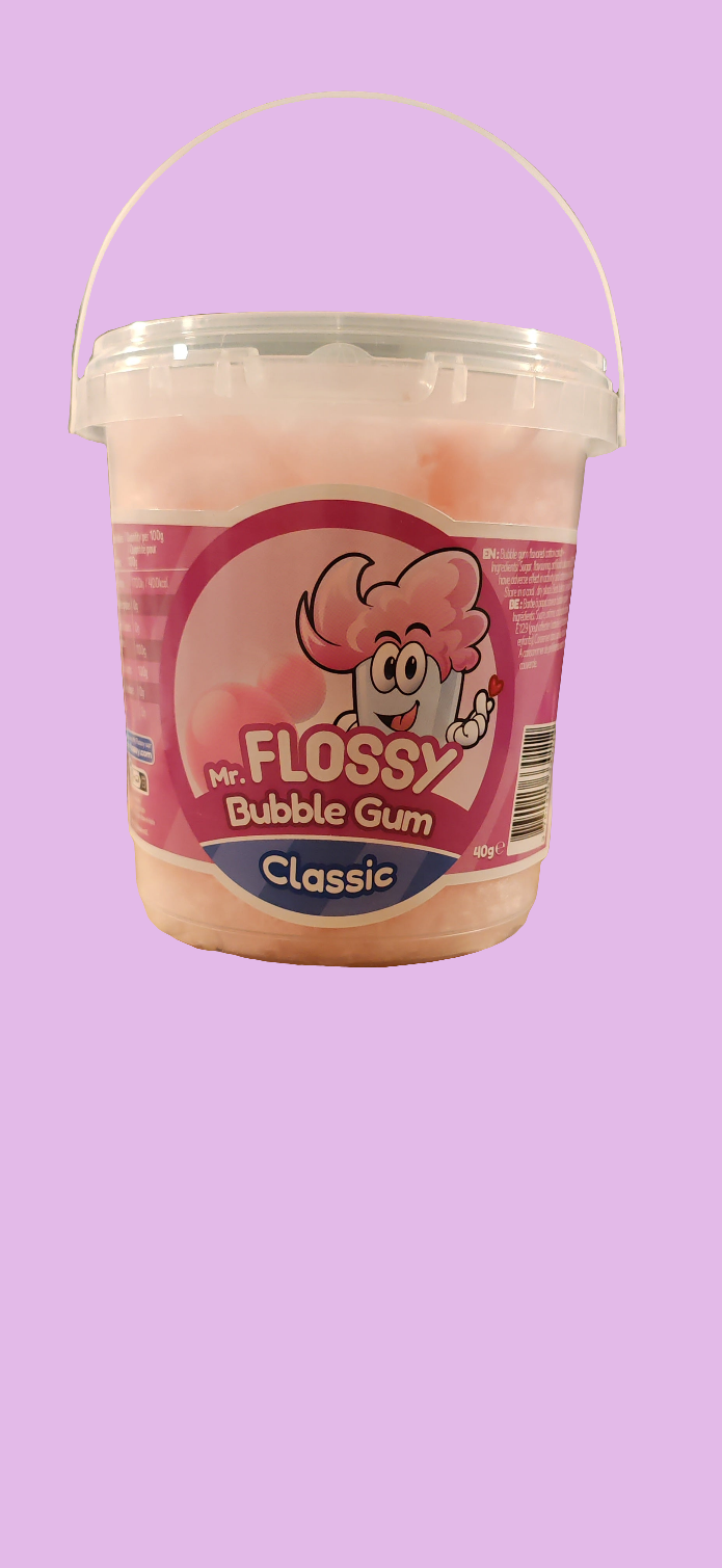 Barbe à papa bubble-gum