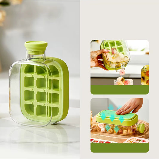 Bouteille d'eau à glaçons 50Cl vert